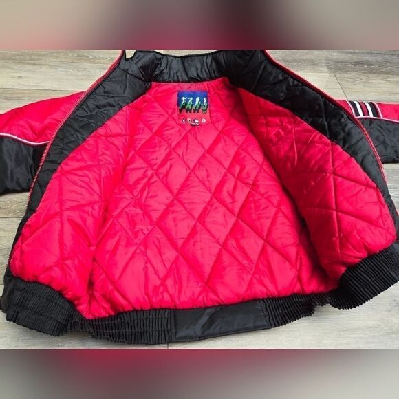 Nwt Chicago Bulls winter jacket Fans Gear NBA licensed mens med red black Jordan - Picture 9 of 16